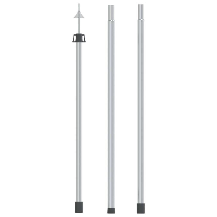 vidaXL Luifelstok telescopisch 102-260 cm aluminium, Caravans en Kamperen, Tentaccessoires, Nieuw, Verzenden