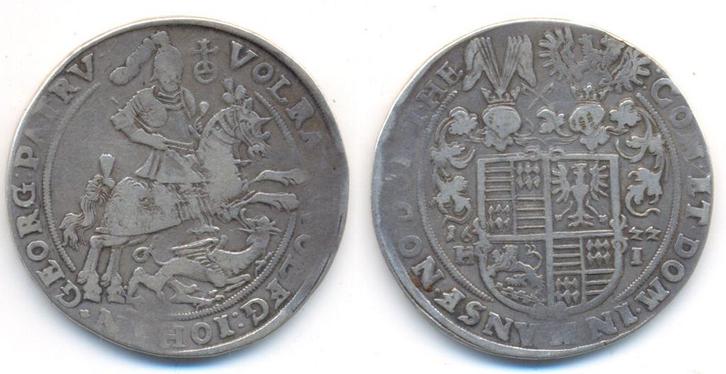 Taler, daalder 1622 Mansfeld Artern:, Postzegels en Munten, Munten | Europa | Niet-Euromunten, België, Verzenden