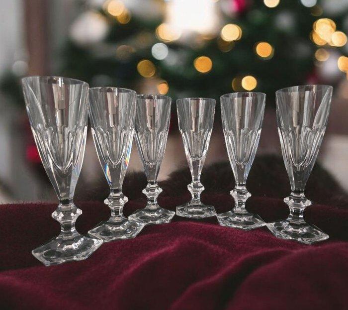 Possibly St-Louis - Champagne fluitje (6) - Kristal - Flutes, Antiek en Kunst, Antiek | Meubels | Tafels