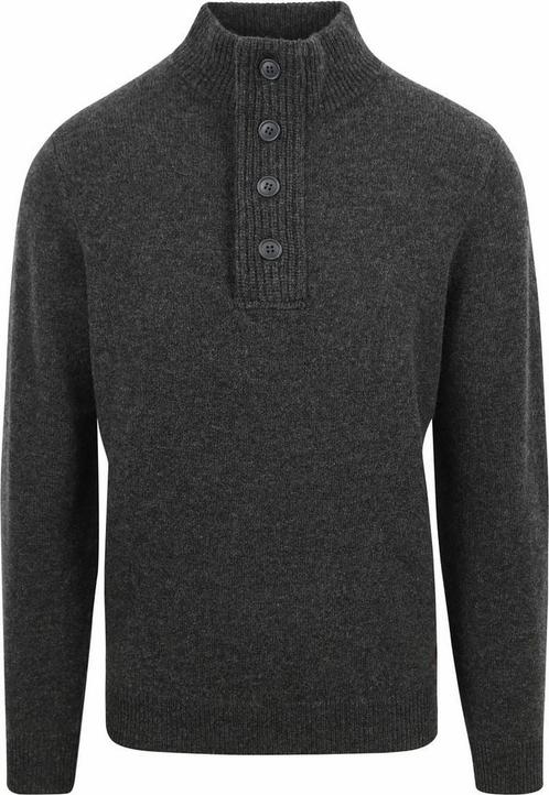 Barbour Trui Wol Patch Antraciet maat Maat 52/54 (L) Heren, Kleding | Heren, Truien en Vesten, Grijs, Nieuw, Maat 52/54 (L), Verzenden