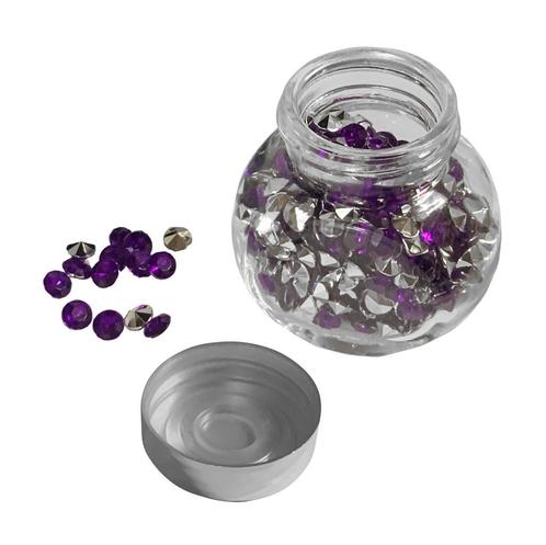 Decoratieve siersteentjes in mini glazen flesje (paars, 480, Bricolage & Construction, Outillage | Autres Machines, Envoi