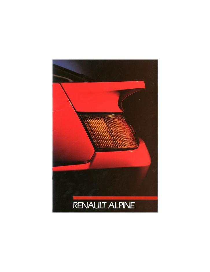 1988 ALPINE V6 BROCHURE NEDERLANDS, Boeken, Auto's | Folders en Tijdschriften