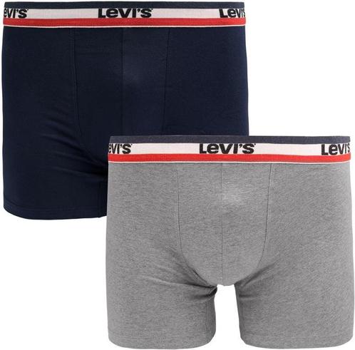 Levis Brief Boxershorts 2-Pack Navy Grijs maat XL Heren, Vêtements | Hommes, Sous-vêtements, Envoi