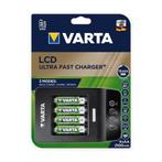 Varta AA AAA LCD Ultra Fast 4-Bay oplader inclusief 4x 21..., Verzenden