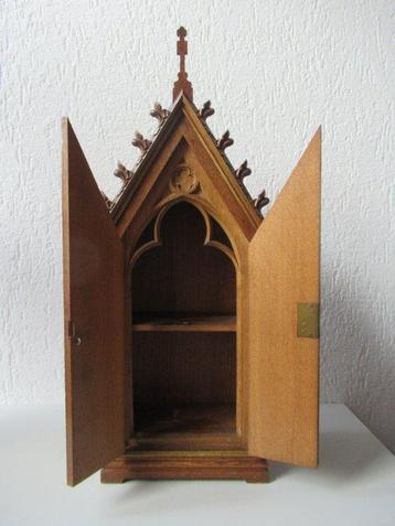 Kast - Neo Gotisch houten tabernakel - 58 cm - Hout