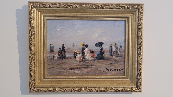 Camille Rousseau (1949) - Dimanche en Normandie ~ Deauville, Antiek en Kunst, Kunst | Schilderijen | Klassiek