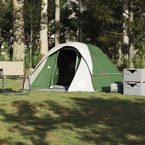 vidaXL Tent 4-persoons waterdicht groen, Caravans en Kamperen, Tenten, Nieuw, Verzenden