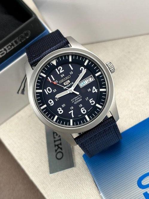 Seiko - 5 Sports Military - Zonder Minimumprijs - SNZG11K1 -, Handtassen en Accessoires, Horloges | Heren