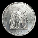 France. Silver 50 Francs Hercules Coin (29,90g) 1977 (Sans