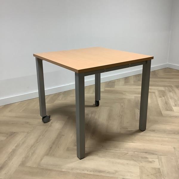 mobiele kantinetafel, (hxbxd) 74x80x80 cm, Beuken - grijs, Zakelijke goederen, Kantoor en Winkelinrichting | Kantoormeubilair en Inrichting
