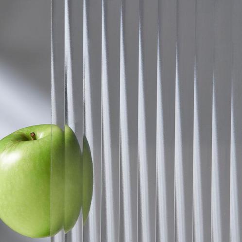 Enkel glas figuurglas Canale blank 4mm, Doe-het-zelf en Bouw, Glas en Ramen, Nieuw, Verzenden