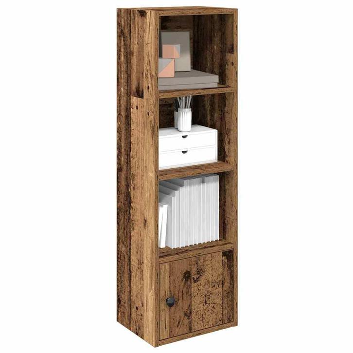 vidaXL Boekenkast 31x24x102 cm bewerkt hout oud houtkleurig, Huis en Inrichting, Kasten | Boekenkasten, Nieuw, Verzenden