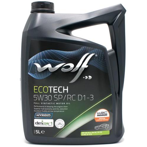 Wolf Ecotech 5W30 SP/RC D1-3 Motorolie 5 Liter, Auto diversen, Onderhoudsmiddelen, Verzenden