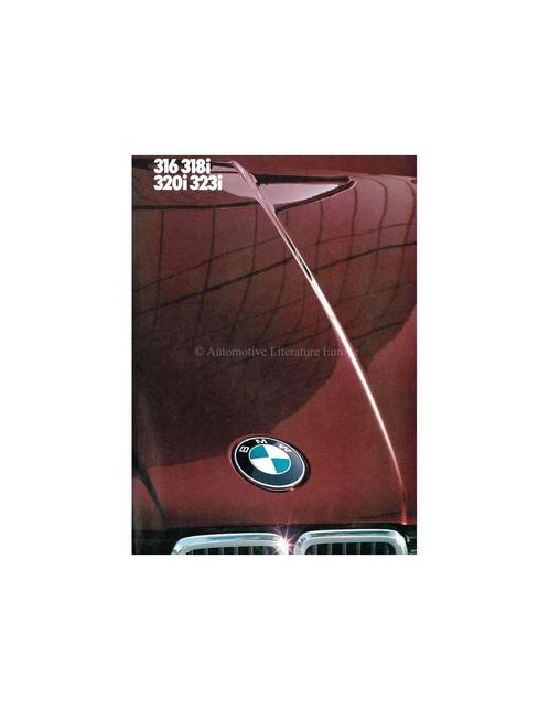 1982 BMW 3 SERIE BROCHURE DUITS, Boeken, Auto's | Folders en Tijdschriften