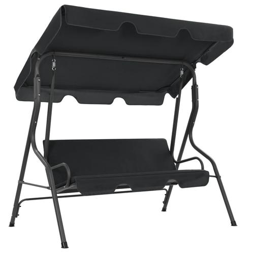 vidaXL Schommelbank 170x110x153 cm antraciet, Tuin en Terras, Overige Tuin en Terras, Nieuw, Verzenden