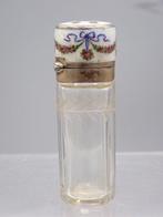 Georg Adam Scheid - Bouteille de parfum - émail guilloché -, Antiek en Kunst