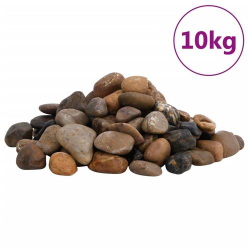 vidaXL Kiezelstenen gepolijst 2-5 cm 10 kg meerkleurig, Dieren en Toebehoren, Vissen | Aquaria en Toebehoren, Nieuw, Verzenden
