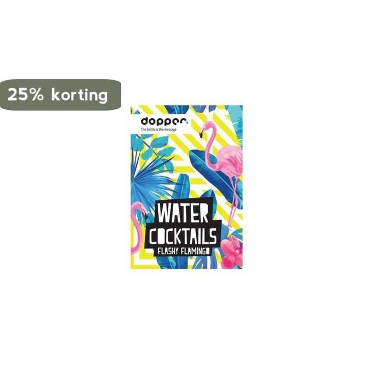 Dopper water cocktails boekje - Water Cocktails Flashy, Boeken, Hobby en Vrije tijd, Zo goed als nieuw, Verzenden