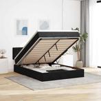 vidaXL Ottoman bed met matras en LEDs 140x200cm fluweel, Verzenden, Nieuw