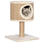 vidaXL Kattenmeubel met huis en krabpaal 52 cm zeegras, Verzenden, Nieuw