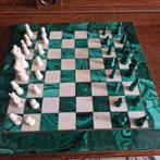 Schaakspel - malachiet en marmer, Antiek en Kunst