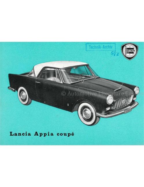 1962 LANCIA APPIA COUPE BROCHURE, Livres, Autos | Brochures & Magazines