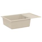 vidaXL Wasbak Beige 780 x 500 mm 80% Kwarts en 20% Hars, Huis en Inrichting, Keuken | Keukenelementen, Verzenden, Nieuw