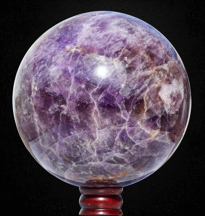 Zeldzaam massieve paarse ametrinekwartsbol - (museumformaat), Verzamelen, Mineralen en Fossielen