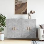 vidaXL Hangkasten 2 st bewerkt hout betongrijs, Huis en Inrichting, Kasten | Dressoirs, Verzenden, Nieuw