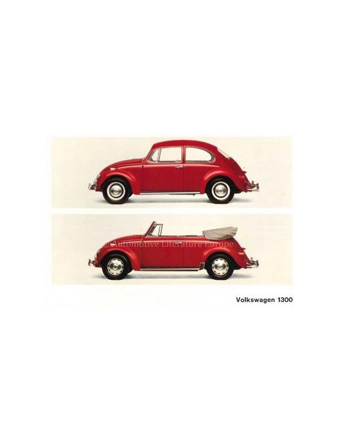 1965 VOLKSWAGEN KEVER KLEUREN BROCHURE DUITS, Boeken, Auto's | Folders en Tijdschriften, Ophalen of Verzenden