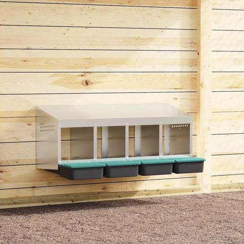 vidaXL Kippennestkast 4 compartimenten wandmontage, Dieren en Toebehoren, Knaagdieren en Konijnen | Hokken en Kooien, Nieuw, Verzenden
