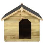 Hondenhok met opklapbaar dak geïmpregneerd grenenhout, Dieren en Toebehoren, Nieuw, Verzenden