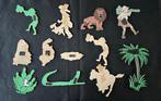 Tintin - Lot objets en bois - Magnets - silhouettes -, Boeken, Nieuw