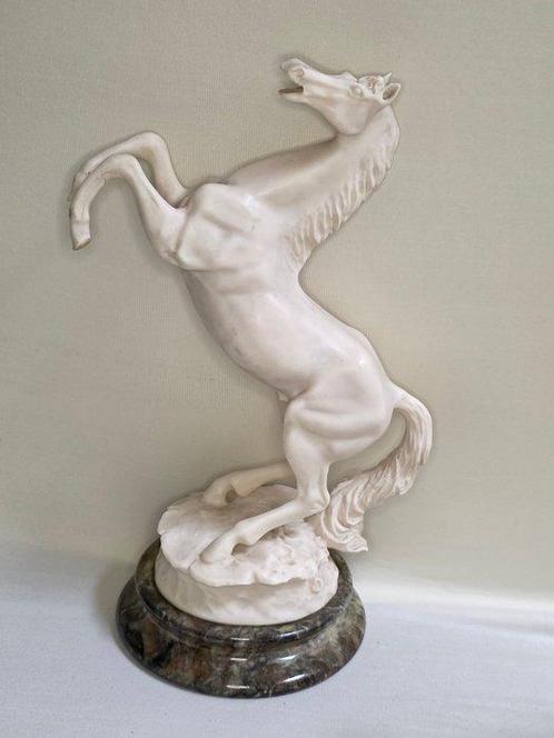 Statue, Unique paarden verzameling - 34 cm - Marbre,, Antiek en Kunst, Antiek | Speelgoed