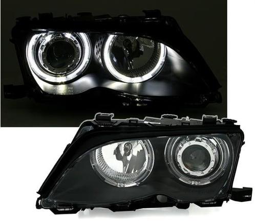 Xenon Look Koplampen met LED Angel Eyes voor BMW 3 Serie E46, Auto diversen, Tuning en Styling, Ophalen of Verzenden