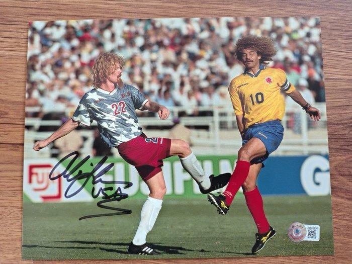 Wereldkampioenschap Voetbal - Alexi Lalas - 1994 - Foto, Verzamelen, Overige Verzamelen