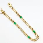 Anneau de bras - 18 carats Or jaune - 2.00ct. tw. Émeraude, Bijoux, Sacs & Beauté