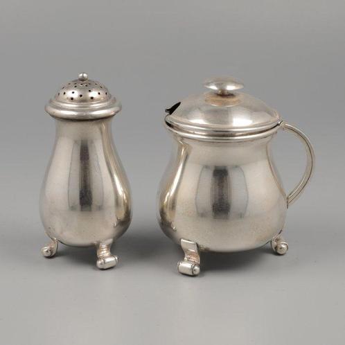 Roelof Citroen, Den Haag ca. 1925 - Mosterdpot - Moule (2) -, Antiek en Kunst, Antiek | Zilver en Goud