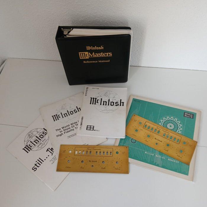 McIntosh - Brochures, boek, map, vinyl, gevels Hifi-set -, Audio, Tv en Foto, Radio's
