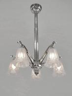Degué - French art deco chandelier - Lustre - Laiton massif