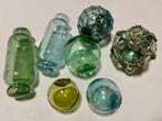 Maritieme objecten (7) - Handgeblazen glas- Zeldzame set met, Antiek en Kunst