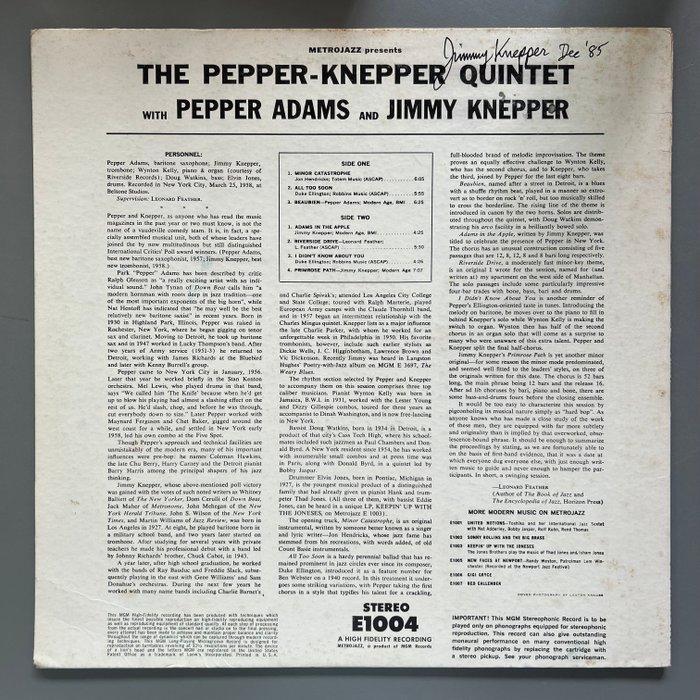 Pepper Adams & Jimmy Knepper - The Pepper-Knepper Quintet, CD & DVD, Vinyles Singles