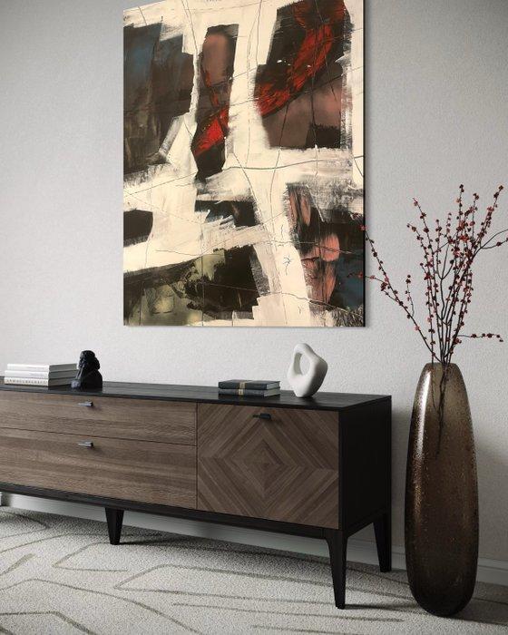 Masaki Kazushi - Quadrivium 1411 - XL, Antiek en Kunst, Kunst | Schilderijen | Modern