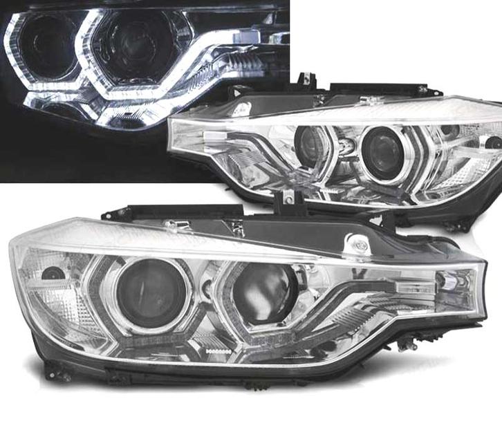 Phares Pour Bmw F30 F31 11-15 Xenon Afs Angel Eyes Led Drl C, Auto-onderdelen, Verlichting, Verzenden