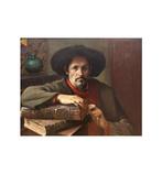 Spanish school (XX) - Portrait of a writer with books - NO