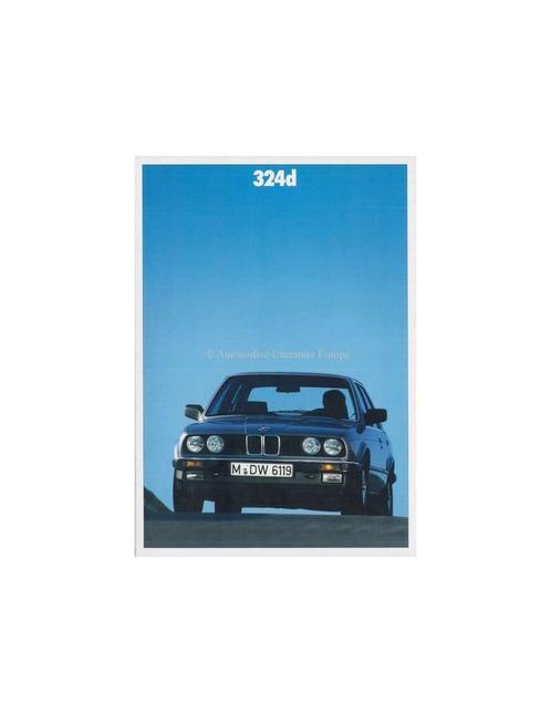1987 BMW 3 SERIE DIESEL BROCHURE NEDERLANDS, Livres, Autos | Brochures & Magazines, Enlèvement ou Envoi