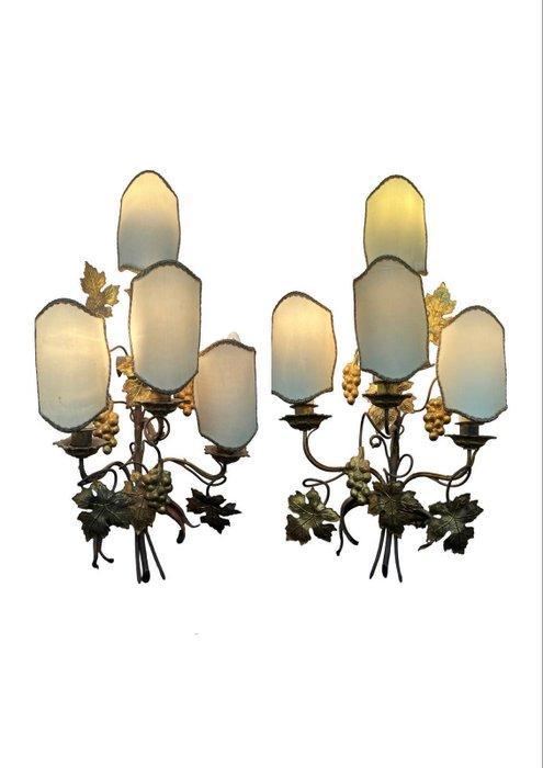 Wandkandelaar (2) - Ferro battuto, Antiek en Kunst, Curiosa en Brocante