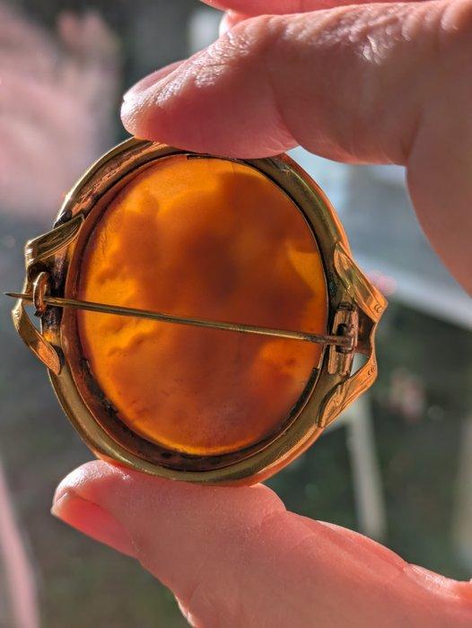 Zonder minimumprijs - Cameo gouden metalen kader, Bijoux, Sacs & Beauté, Bijoux anciens