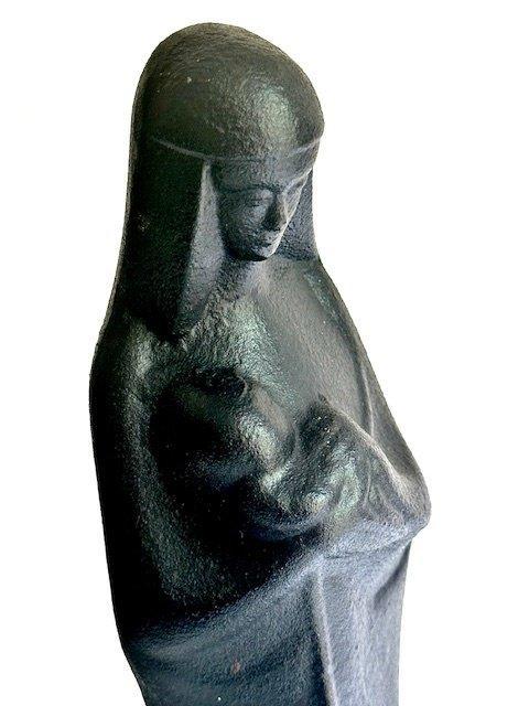 Stef Uiterwaal - Beeld, Madonna - 35.5 cm - Gietijzer - 1925, Antiek en Kunst, Kunst | Designobjecten