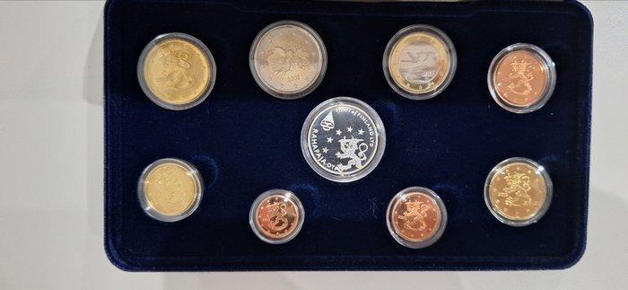 Finland. Proof Set 2002 (incl. Silver Medal) (Zonder, Postzegels en Munten, Munten | Europa | Euromunten